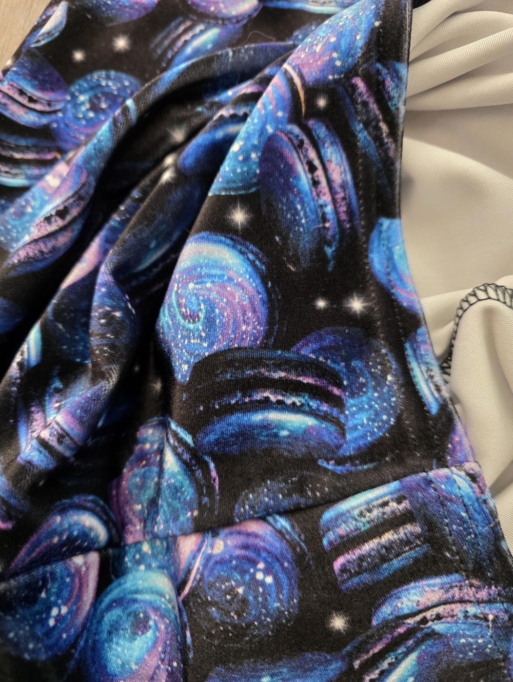 BLACKMILK SPACE MACAROONS Galaxy kawaii VELVET Mini Dress Purple/Blue M - Picture 10 of 10